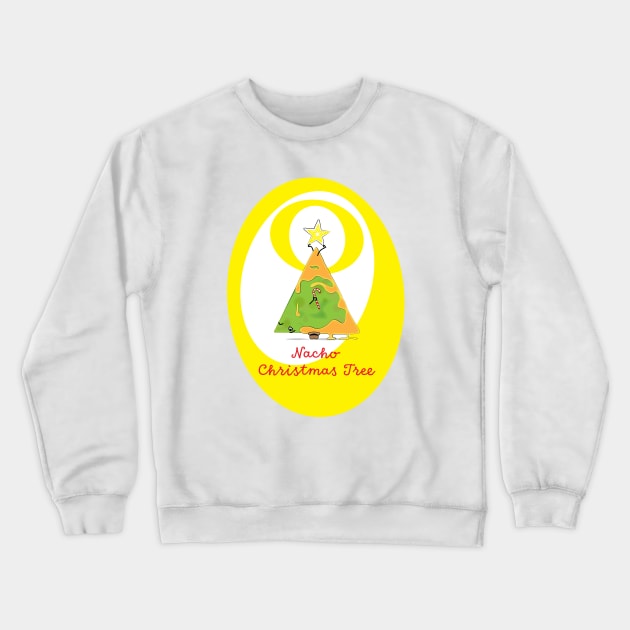 Nacho Christmas Tree Crewneck Sweatshirt by Sanford Studio